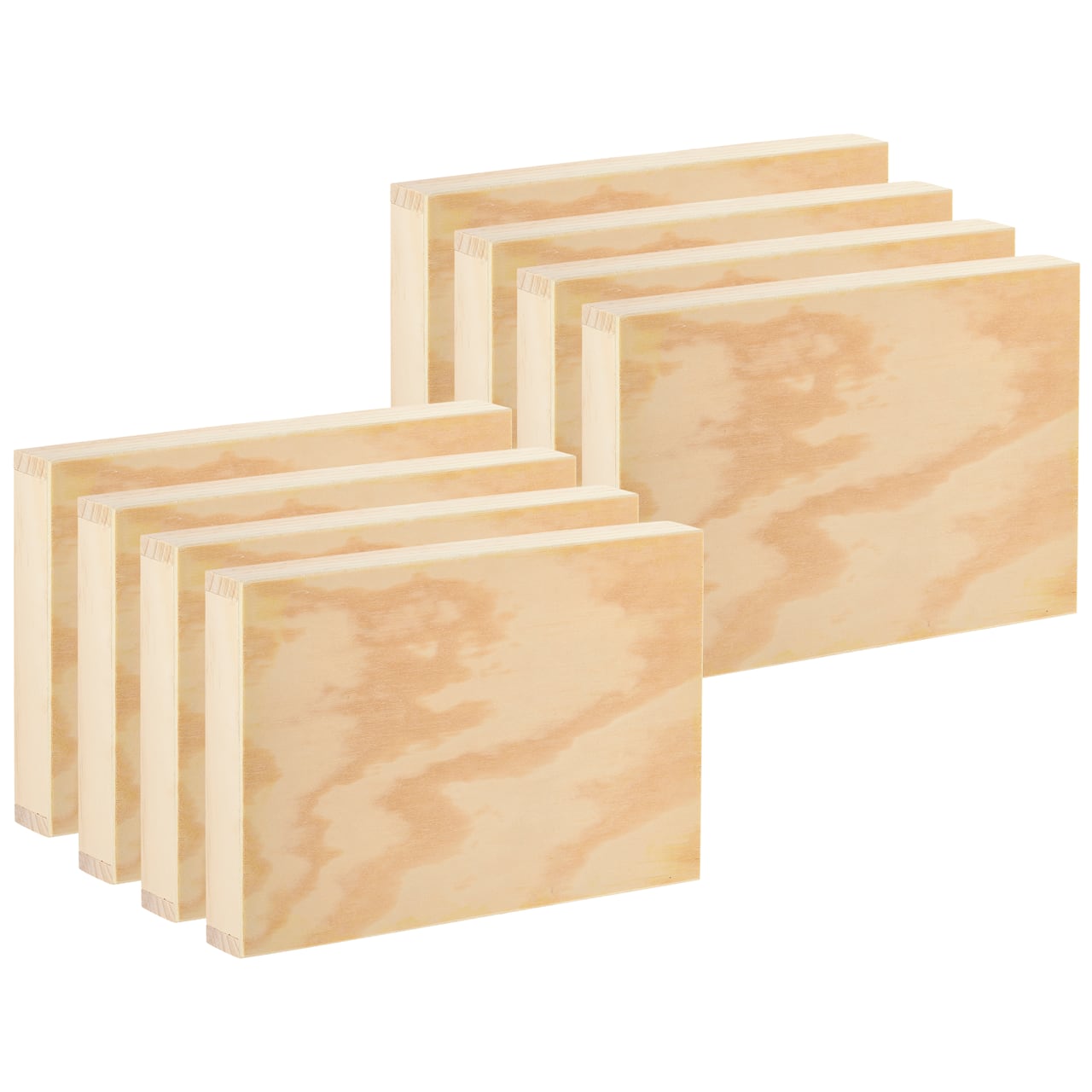 8 Pack: 12" x 8" Wood Rectangular Plaque by Make Market®